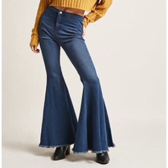 extreme flare trousers